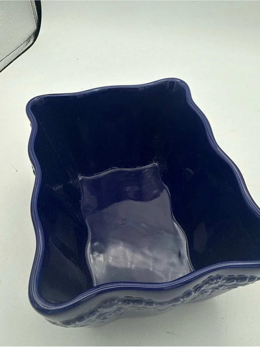 Temp-tations by Tara Cobalt Blue Country Lace Ovenware Loaf Pan 6.5x475”